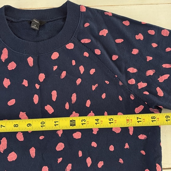 J. Crew Sweatshirt, Navy & Pink, Small - Picture 3 of 5